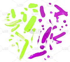 白色背景上的指甲油飞溅。时尚与美容行业的概念。——图片