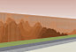 创意参数化层叠木格栅山水景墙(2)