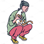 高质量人物插画-人