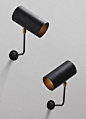 black sconce can lights with arm: 