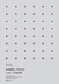 Tadao Ando Opening Exhibition Dot Grid Poster: 