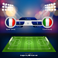 2018世界杯 比分排名 足球场 海报设计AI 平面设计 海报