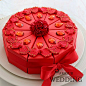 红色中式 个性喜糖盒蛋糕 创意婚庆用品  爱慕婚品正品 DGA10