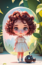 00072-2118018310-Little girl exploring, five years old, curly hair, dark brown hair, full Illustration, sharp focus, smooth soft skin, detailed f