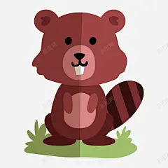 扁平化卡通小动物 设计图片 免费下载 页面网页 平面电商 创意素材