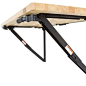 Bench Solution Commercial Duty Foldaway Workbench with 60 in. x 24 in. Work Surface and Locking Metal Supports-QW01 - The Home Depot _有趣的结构采下来_T2019715 #率叶插件，让花瓣网更好用_http://ly.jiuxihuan.net/?yqr=16134112#