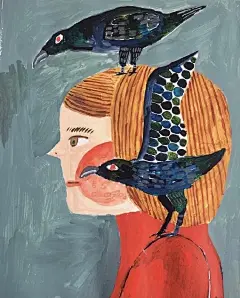 Ins: Kaedema

枫真知子，日本插画师。
第一眼看到她的作品，就被她浓烈的笔触和色彩吸引了，很有个人风格。用的蜡笔与丙烯颜料等混合媒介。 ​​​​