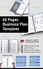42 Pages Business Plan Template 42页的商业计划书模板设计素材-淘宝网