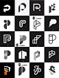 灵感采集⭐300个字母P元素图形logo设计分享 - 小红书