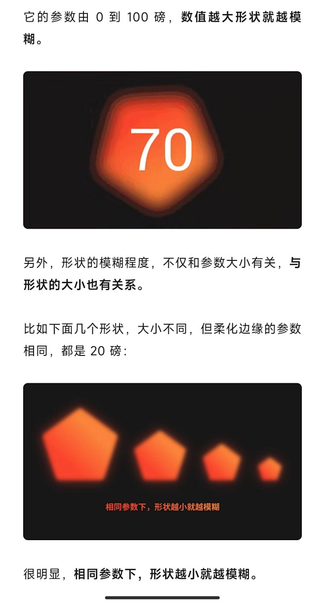 柔滑边缘的真正用法：用在形状上
