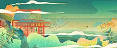 国潮山水工笔画建筑合成背景 【酷图网】国潮浮雕,国潮电商,云纹,电商,亭台楼阁,古典,元素,梦幻,大气,典雅,中国风,国画,山水画,中国风插画,古典艺术画,古典元素,古典插画,国潮,鹤,国潮风,国风,祥云,舞狮,国潮元素,国潮海报,国潮背景,扇子,仙鹤,吉祥,祥瑞,龙凤,龙,古代建筑,鱼,手绘,古风,山,传统