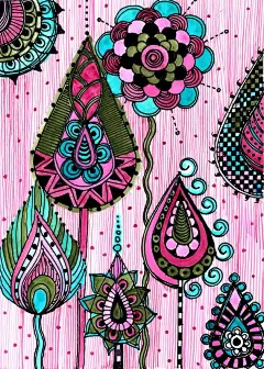 《怎么能够》-【)6200张完整收录(】灵感之源 #图案# #花纹# #手绘# #线描# #密集# #马克笔# #针管笔# #临摹# #淡彩# #素材# (4811)