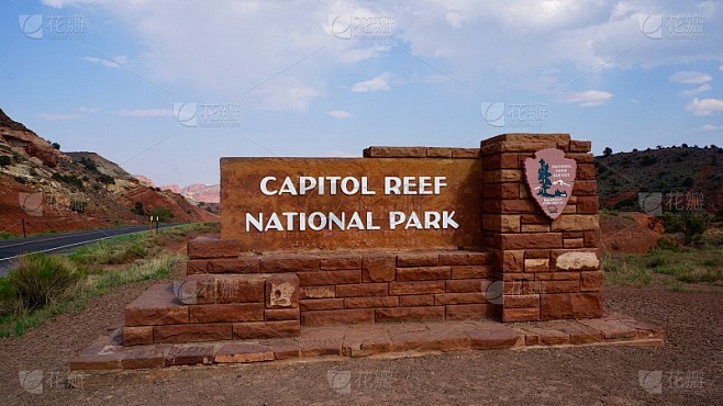 美国自然/首都礁国家公园。
公园的迹象。