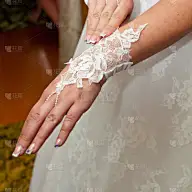 手套,新娘,美,女人,幸福,连衣裙,美人,手,调整