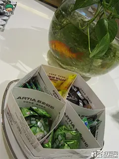 有创意的包装盒设计 旧名片diy糖果盒的做法