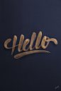 Golden lettering / collection '13 on Typography Served