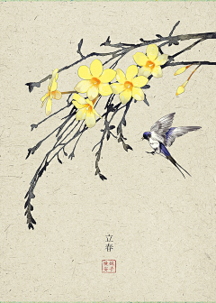 lickey采集到古风水彩画