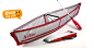 在2012年你最希望随身携带的装备是什么？嗯，除了各种口味的套套，小弟强烈建议你剩点空间带上这个，仅重4.1千克的折叠船（Adhoc Folding Canoe）：来自设计师Ori Levin的创意，这款折叠船采用轻质材料制作，全重只有4.1千克，平时甚至可以轻松地塞进登山包中，重量感不会比IT苦逼们背的大屏幕笔记本电脑重多少，但是需要的时候几步就能打开变成一艘小船，用来救人可能悬点，但是自个逃命应该没有问题~