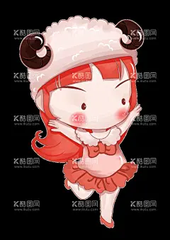 妇女节星座女神卡通人物  - 源文件下载【酷图网】妇女节,星座,女神,卡通,人物,白羊座,设计,