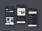 #51 Shots for Practice ui ux app mobile instagram social media profile post black dark ig iphone android application interface feed gallery list followers follower