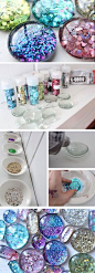 Glitter Magnets | 35 + DIY Christmas Gifts for Teen Girls | DIY Dollar Store Crafts for Teens