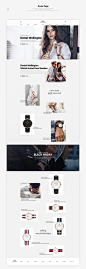 Daniel Wellington（丹尼尔·惠灵顿）手表品牌 电脑端 和移动端展示_店铺首页_原创作品-致设计