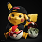 Iconic Pokémon V.1 : My Pokémon art pieces Vol 1.- Squirtle Is A Super Brand- Show Off Time- Pikachu loves money (NFT) 