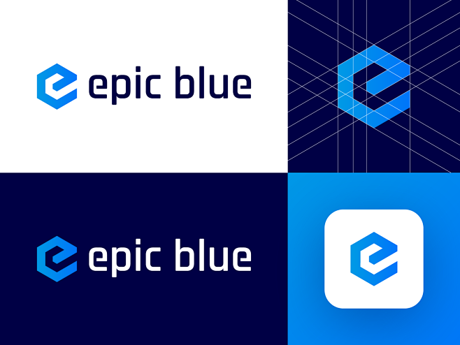 Epic Blue - Logo Des...