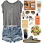 A fashion look from March 2014 featuring H&M t-shirts, Birkenstock sandals and Olivia Burton watches. Browse and shop related looks.