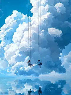  浪漫满屏！情侣荡秋千壁纸，美到心醉 - 小红书