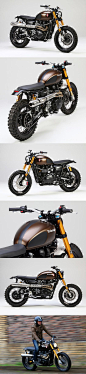 Something about the Triumph Scrambler which just says, Classic.... and I even like the Color: 