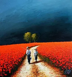 【捷克艺术家 Dima Dmitriev 温馨的插画作品】