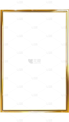 边框系列金属相框证书通用元素素材