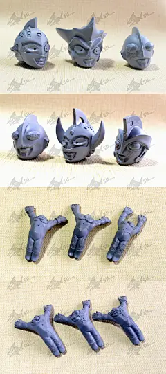 SD/Q版萌版 奥特曼六兄弟 凹凸曼 飞翔形态 树脂GK白模-淘宝网