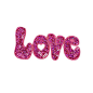 Love Iron On Applique, Love in Pink Sequins Iron On Patch, Sequin Patch, Fun Patch, Embroidered Patch (119374) by TheArtofAppliques on Etsy