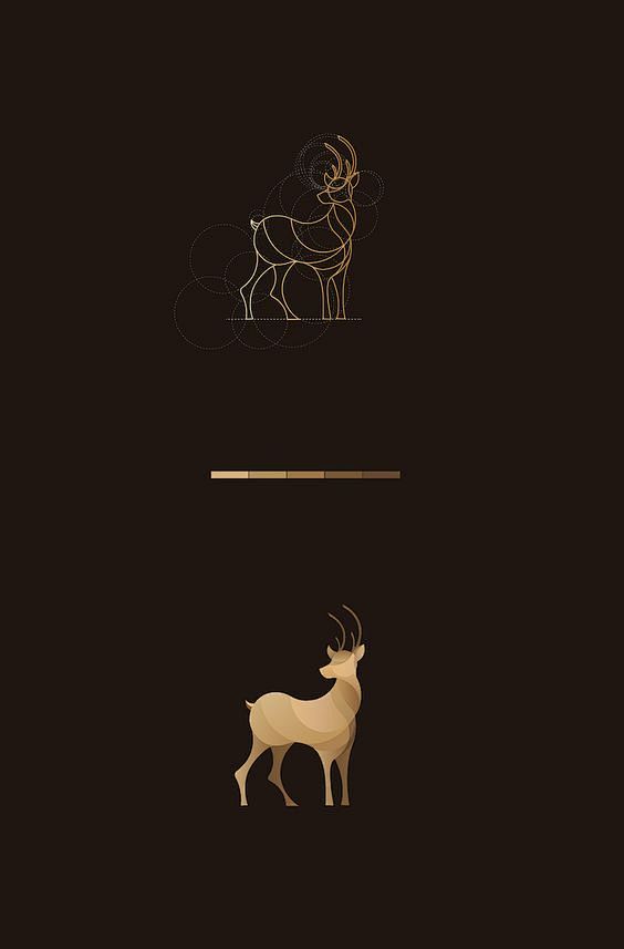 Color animal logos b...