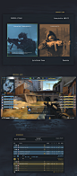 CS:GO - UI Redesign : The game is the fourth franchise of Counter-Strike, released in 2012 by VALVE. Since the game's released there have been small UI Design changes, so here I am to show my new UI Redesign with the intention of making it more modern, wi