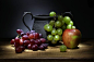 Ken Hunter Photography Still life photo "Grapes, Apple & Pewter Jug"