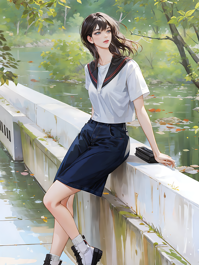 月夜啸声-AI试验-现代女