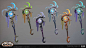 World of Warcraft Shadowlands - Weapons, Mackenzie Kade : Here are some weapons I made for World of Warcraft: Shadowlands :D