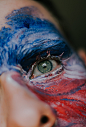 person with face paint