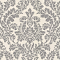 Classic Damask by Albany - Black : Wallpaper Direct : A classic damask design woven textured vinyl wallcovering. Available in several colourways - shown in the dark grey black off white. Please request sample for true colour and texture. 