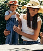 Jane Birkin with her daughters Kate and Charlotte. ​​​​