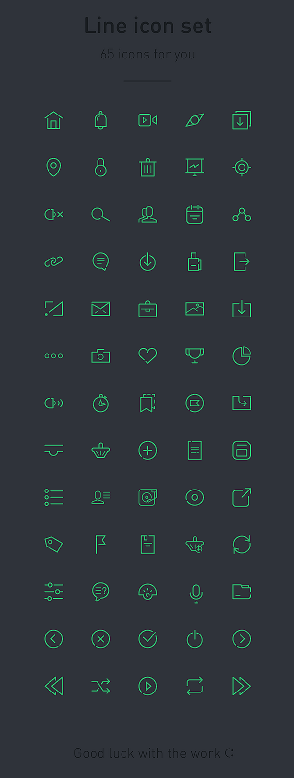 65 vector icons : 65...