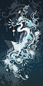 山海经异兽壁纸｜开目为昼，闭目为夜，烛龙睁眼，赤地万里_腾讯新闻