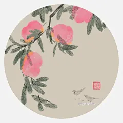水墨国画花卉商用插画桃子图片大小2000x2000px 图片尺寸1.79 MB 来自PNG搜索网 pngss.com 免费免扣png素材下载！国画#看群#明细#请#水墨#桃子#文件#小鸟#小清新#需求#植物#装饰图案#