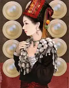 少数民族唯美插画创意设计 - 设计2点半 分享广告创意设计 平面设计知识 创意标识设计