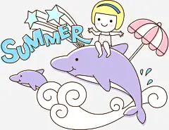 手绘漫画夏季女生插图高清素材 夏季 女生 插图 漫画 免抠png 设计图片 免费下载