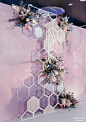 时尚紫色蜂巢结构泰式婚礼-国外案例-DODOWED婚礼策划网