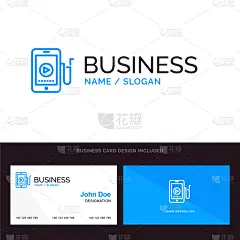 音乐,移动式,名片,品牌名称,模板,学生,白色,蓝色,黑色,木制